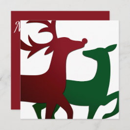 Elegant rendier kaart