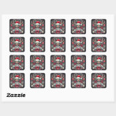 Elegant rendier vrolijke kerst Stickers (Vel)