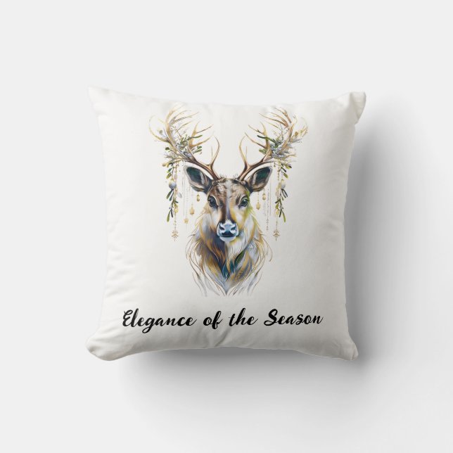 Elegant rendierkussen De elegantie van het seizoen Kussen (Voorkant)