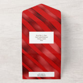 Elegant rendierrood goudjaar einde diner all in one uitnodiging (Buitenkant)