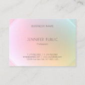 Elegant rendy Design Moderne Colorful Sjabloon Visitekaartje (Achterkant)