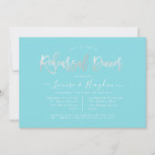 Elegant repesal Dinner, Platinum Modern Script Aankondiging (Voorkant)