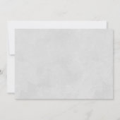 Elegant repesial Dinner Invite White Black Kaart (Achterkant)