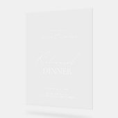 Elegant repetitie diner acryl welkomstbord acryl bord (Hoek)