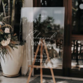 Elegant repetitie diner acryl welkomstbord acryl bord