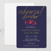 Elegant repetitie diner kaart (Voorkant / Achterkant)