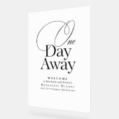 Elegant repetitie diner Wit Welkom Acryl Bord (Hoek)