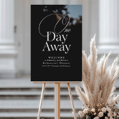 Elegant repetitie diner zwart welkom acryl bord