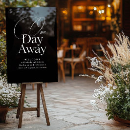 Elegant repetitie diner zwart welkom acryl bord