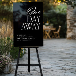 Elegant repetitie diner zwart welkom acryl bord