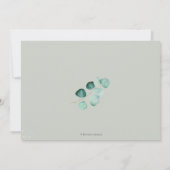 Elegant repetitiediner Eucalyptus Greenery Kaart (Achterkant)