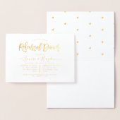 Elegant repetitiediner, goud folie kaarten (Display)