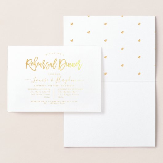 Elegant repetitiediner, goud folie kaarten (Display)