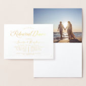 Elegant repetitiediner, goudfolie folie kaarten (Display)