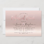 Elegant repetitiediner, Roos Gold Gradient Kaart (Voorkant)