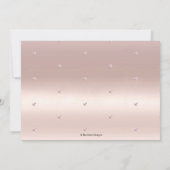 Elegant repetitiediner, Roos Gold Gradient Kaart (Achterkant)