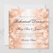 Elegant repetitief Roos Gold Shimmer Licht Kaart (Voorkant)