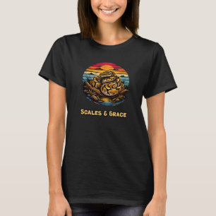 Elegant reptielontwerp voor slangenliefhebbers t-shirt