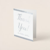 Elegant, respectabel "Dank je wel!" Kaart (Voorkant)