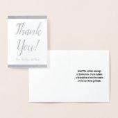 Elegant, respectabel "Dank je wel!" Kaart (Display)