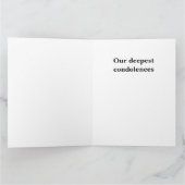 Elegant Rest in Peace Condoleance Kaart (Binnen)