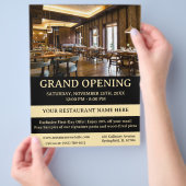 Elegant restaurant of café Grand Opening Flyer (Hand)