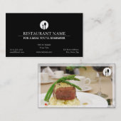 Elegant Restaurant Visitekaartje (Voorkant / Achterkant)