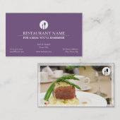 Elegant Restaurant Visitekaartje (Voorkant / Achterkant)