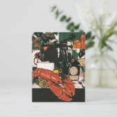 Elegant Restaurant Zachte Openingsuitnodiging Briefkaart (Staand voorkant)