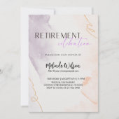 Elegant Retired Nurse Celebration Party Kaart (Voorkant)