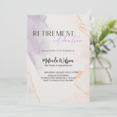 Elegant Retired Nurse Celebration Party Kaart (Staand voorkant)