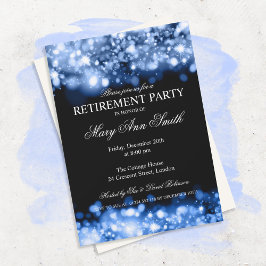 Elegant Retirement Blue Sparing Lights Kaart