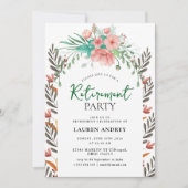 Elegant Retirement Celebration Invitation Kaart (Voorkant)