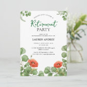 Elegant Retirement Celebration Invitation Kaart (Staand voorkant)
