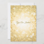 Elegant Retirement Gold Glitter Winter Wonder Kaart (Achterkant)