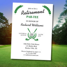 Elegant Retirement Golf Club krans thema feest