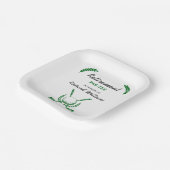 Elegant Retirement Golf Club krans thema feest Papieren Bordje (Gebogen)