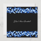 Elegant Retirement Party Blue Hollywood Glam Kaart (Achterkant)