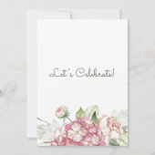 Elegant Retirement Party Floral Kaart (Achterkant)