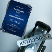 Elegant Retirement Party Invitation  Kaart