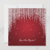 Elegant Retirement Party Night Dazzle Red Kaart (Achterkant)