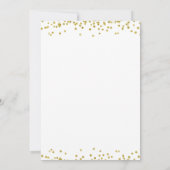 Elegant Retirement Party Script Gold Confetti Kaart (Achterkant)
