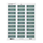 Elegant Retouradres Etiket (Full Sheet)