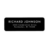 Elegant retouradres etiket (Voorkant)