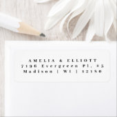 Elegant retouradres gepersonaliseerd label (Insitu)