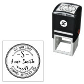 Elegant retouradres zelfinkerend rubberen stempel (In situ)