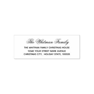 Elegant retouradres zelfinktende stempel