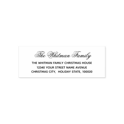Elegant retouradres zelfinktende stempel (Design)