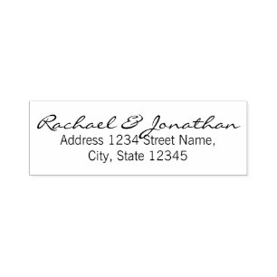 Elegant retouradres zelfinktende stempel
