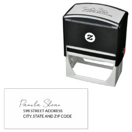 Elegant retouradres zelfinktende stempel